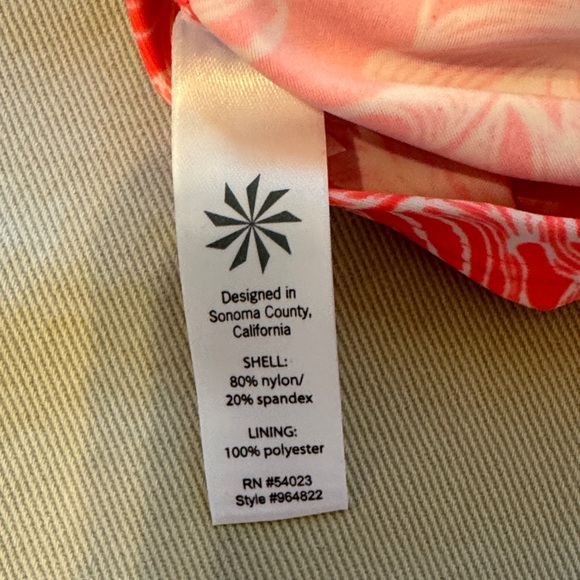 Athleta Coral Pink Floral Tankini Set - Picture 5 of 13